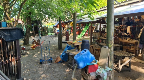 Foto vom Bauspielplatz